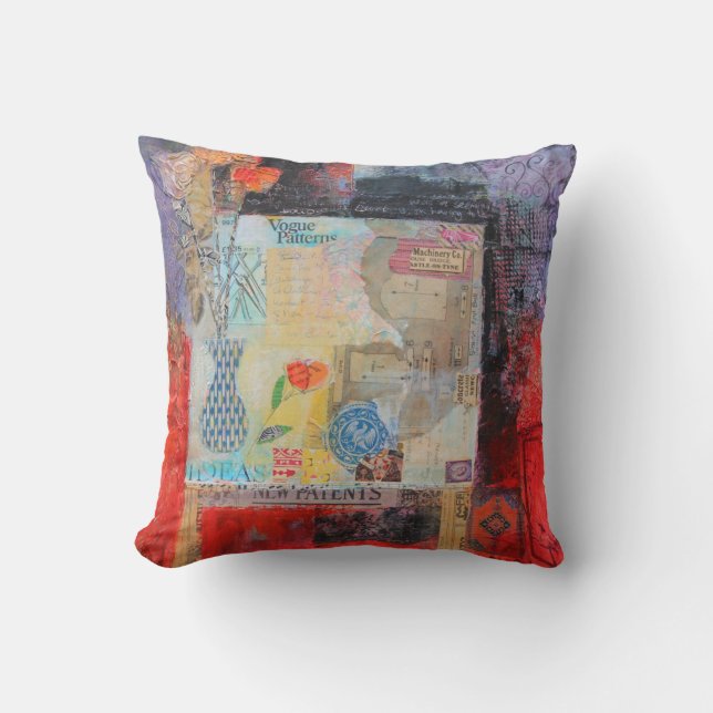 Work Table Throw Pillow (Front)