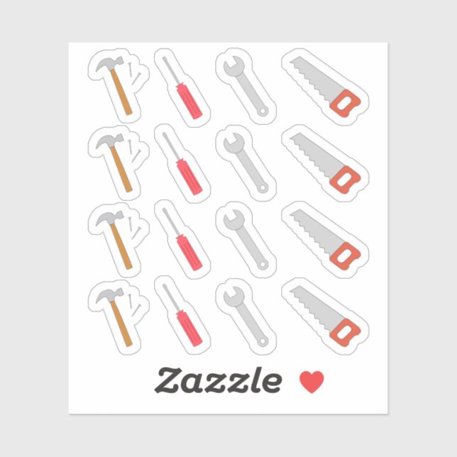 Work Tools Construction Maintenance Improvement Sticker (Sheet)
