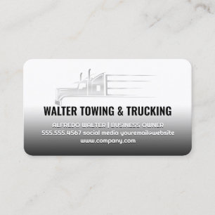 Work Trucks Big Rig 18 Wheelers Business Card