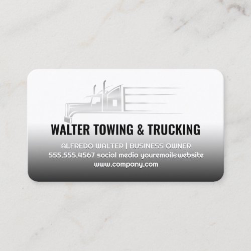 Work Trucks | Big Rig | 18 Wheelers Business Card