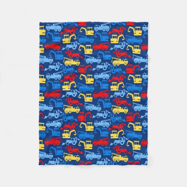 Work trucks fleece blanket (Front)