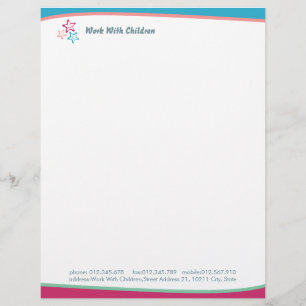 Work With Children Letterhead