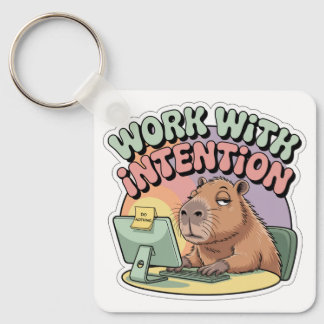 Work With Intention Keychain