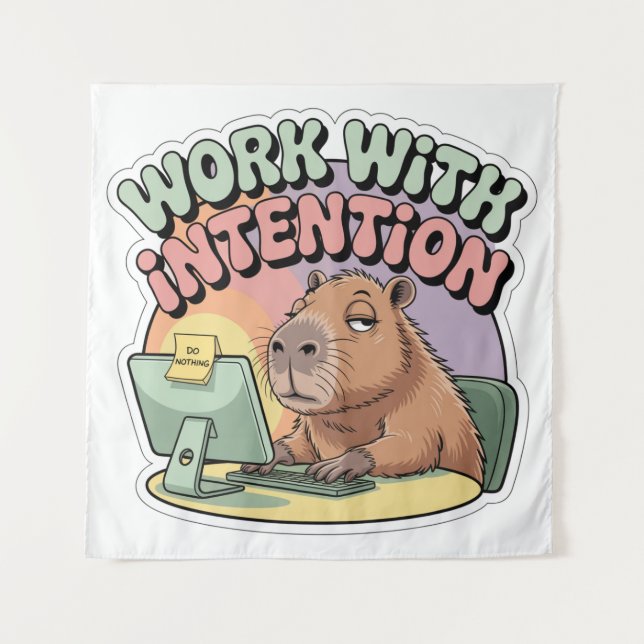Work With Intention Tapestry (Front)