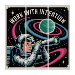 Work With Intention Triptych
