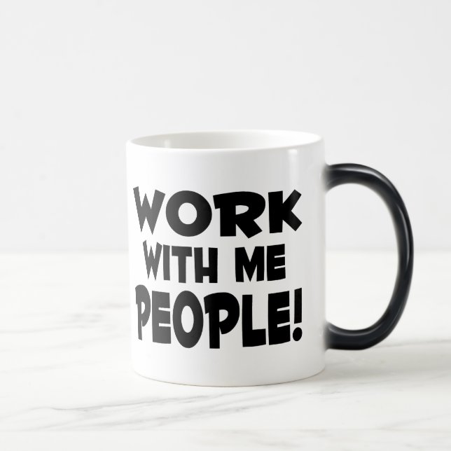 Work With Me People Color Morph Mug (Right)