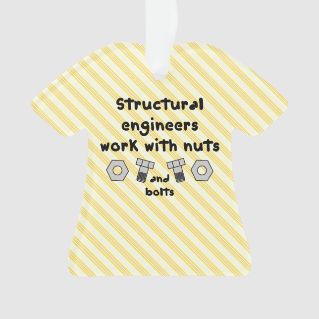 Work With Nuts Ceramic Ornament (Front)