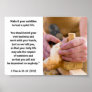 Work With Your Hands 1 Thes. 4:11 Support Trades Poster