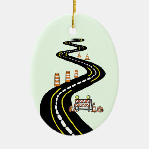 Work Zone Awareness Christmas Ornament