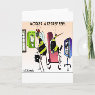 Worker and Retired Bee Card