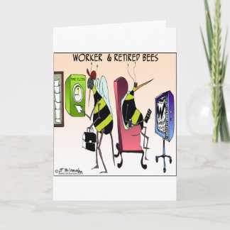 Worker and Retired Bee Card