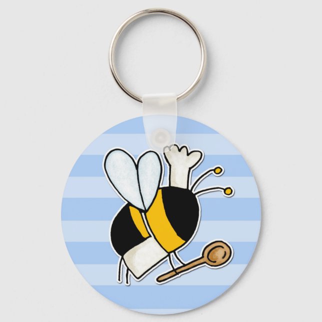 worker bee - chef keychain (Front)