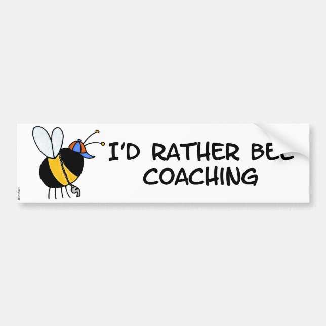 worker bee - coach bumper sticker (Front)