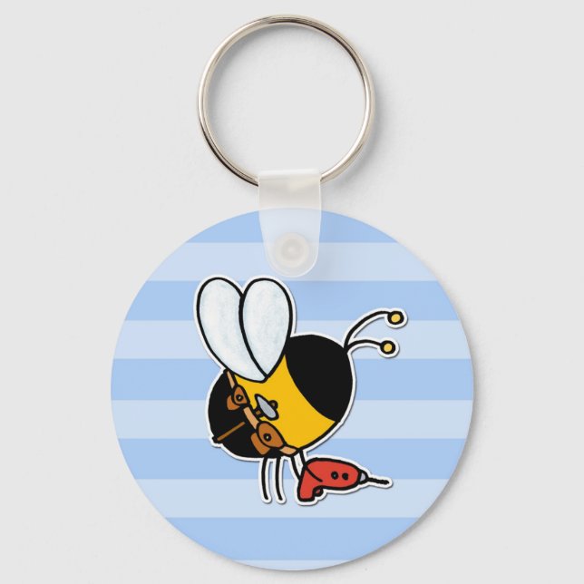worker bee - handyman keychain (Front)