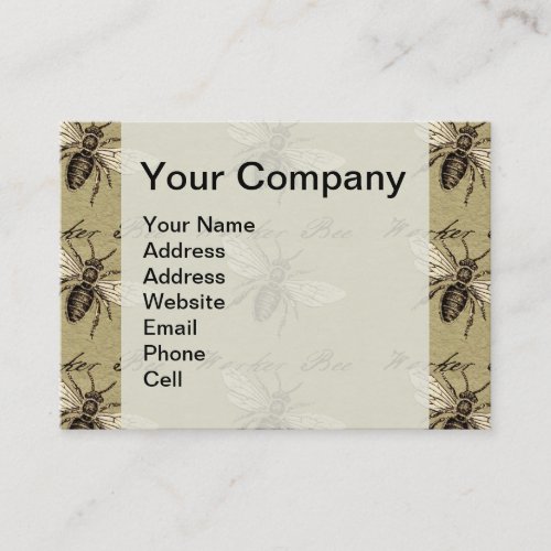 Worker Bee Insect Illustration Business Card