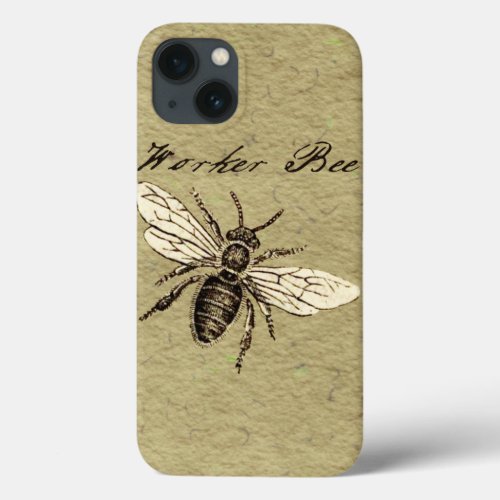 Worker Bee Insect Illustration iPhone 13 Case