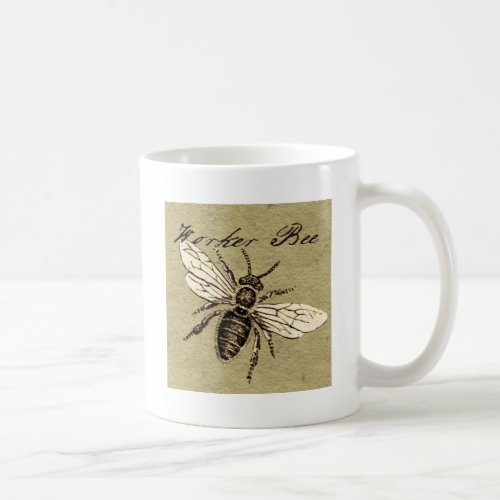 Worker Bee Insect Illustration Coffee Mug