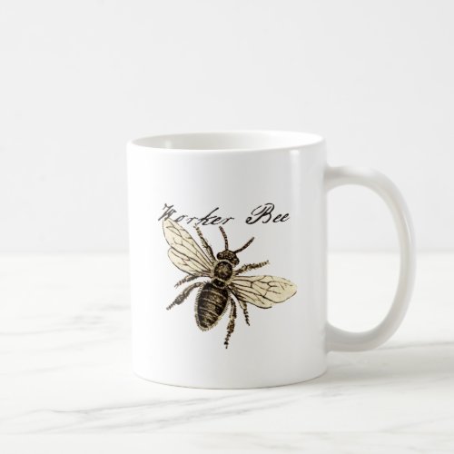 Worker Bee Insect Illustration Coffee Mug
