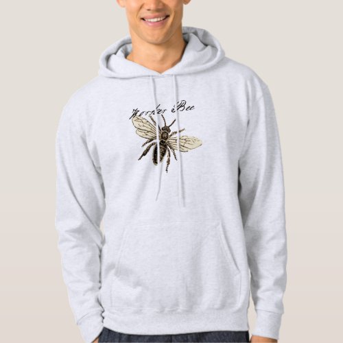 Worker Bee Insect Illustration Hoodie