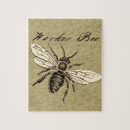 Worker Bee Insect Illustration Jigsaw Puzzle