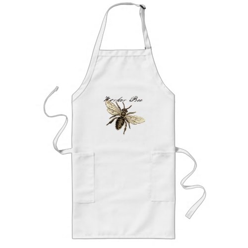 Worker Bee Insect Illustration Long Apron