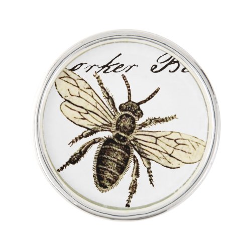 Worker Bee Insect Illustration Pin