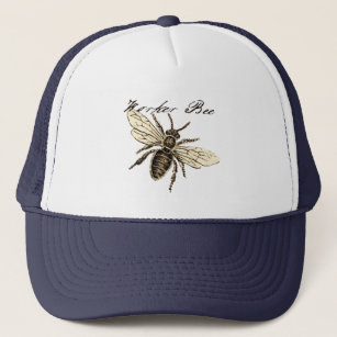 Worker Bee Insect Illustration Trucker Hat