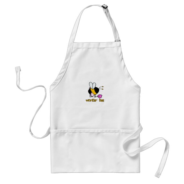 worker bee - maid adult apron (Front)