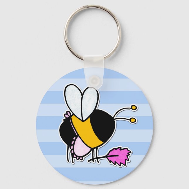 worker bee - maid keychain (Front)