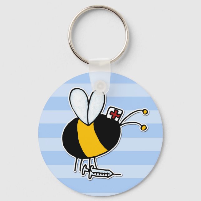 worker bee - nurse keychain (Front)