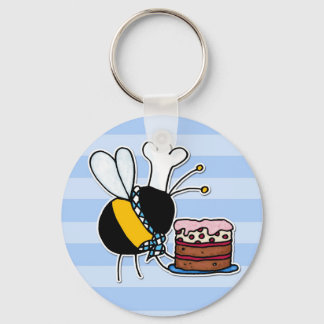 worker bee - pastry chef keychain