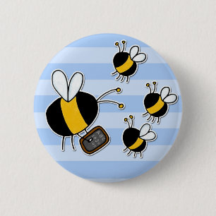 worker bee - teacher button