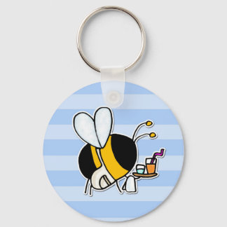 worker bee - waitress keychain