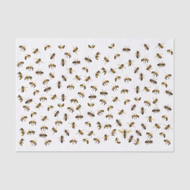 Worker Bees and Queen Apiary Wrap and Decoupage    Tissue Paper (Front)