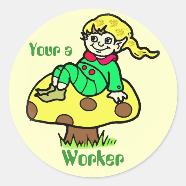Worker Elf Reward Sticker (Front)