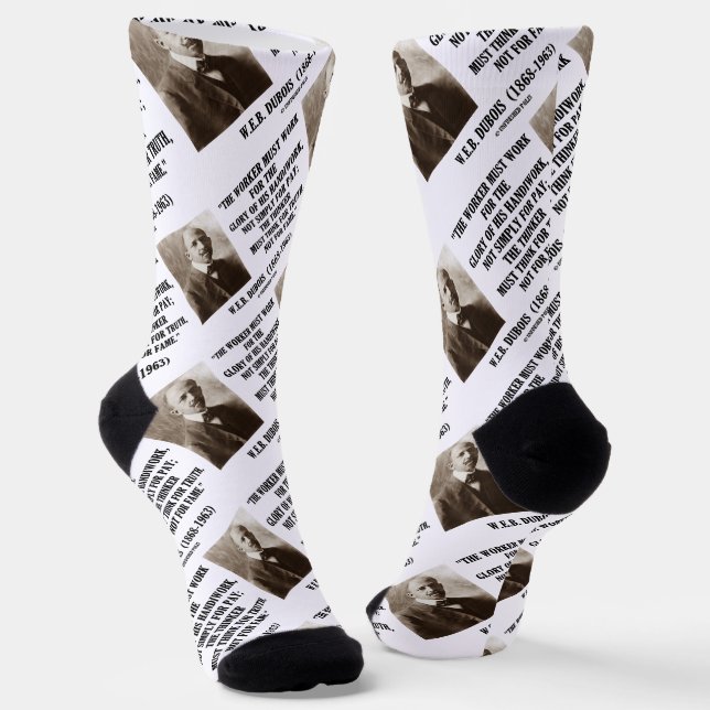 Worker Must Work For Handiwork Thinker Truth Quote Socks (Angled)