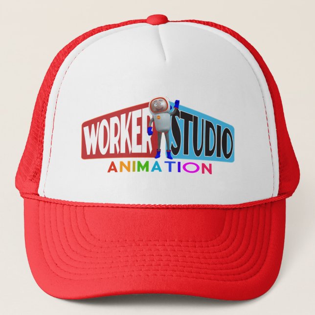 Worker Studio Animation Trucker Cap (Front)