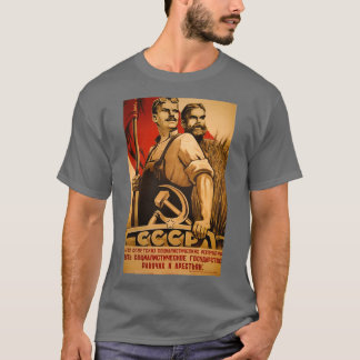 Workers CCCP Vintage Print T-Shirt
