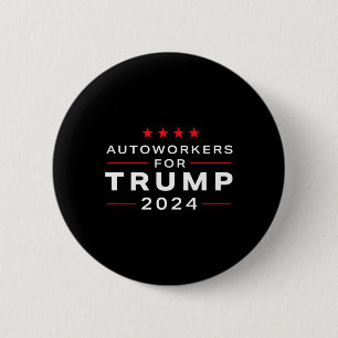 Workers For Trump 2024 - Trump Union Design  Button