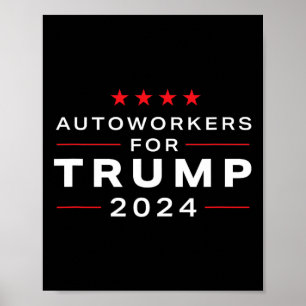 Workers For Trump 2024 - Trump Union Design Poster