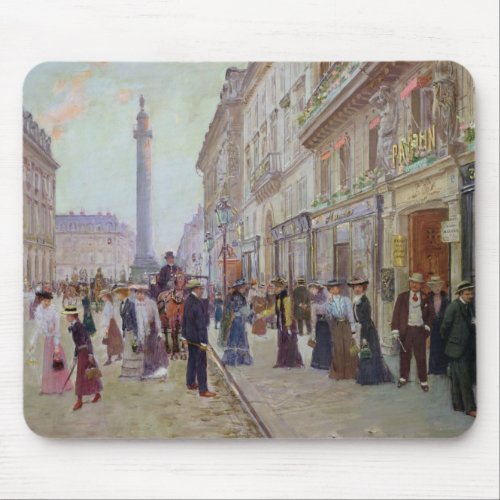 Workers leaving the Maison Paquin Mouse Pad