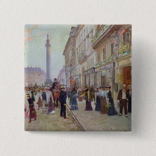 Workers leaving the Maison Paquin Pinback Button