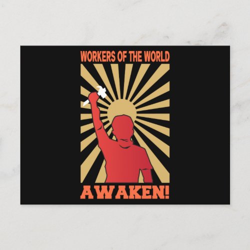Workers of the World Awaken Postcard