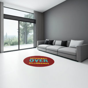 Workers Over Billionaires: Power to the People HD Rug