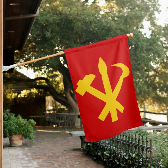 Workers Party Of Korea Flag (In SItu)