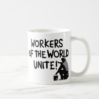 WORKERS THE WORLD UNITE GRAFFITI SPRAY-PAINTING MO COFFEE MUG