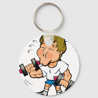 Workin' out keychain