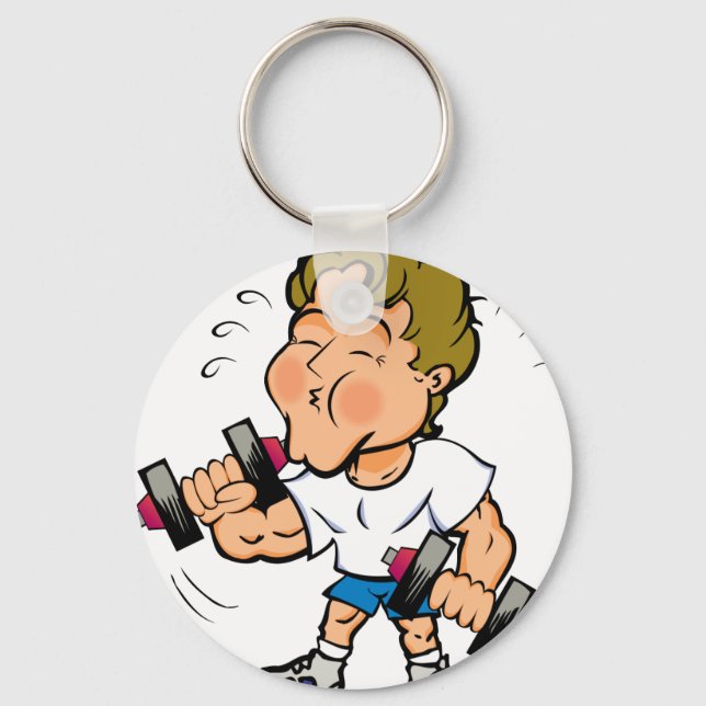 Workin' out keychain (Front)
