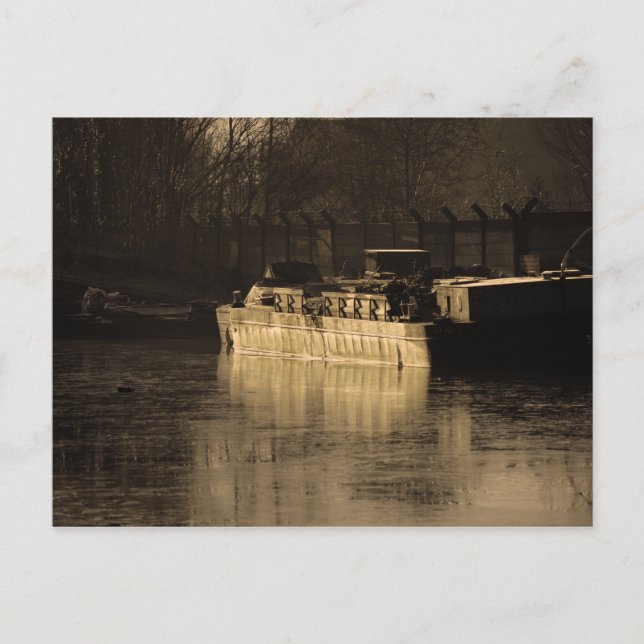 Working Barge Postcard (Front)