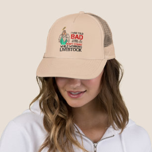 working cattle livestock cowboy humor ranch life trucker hat